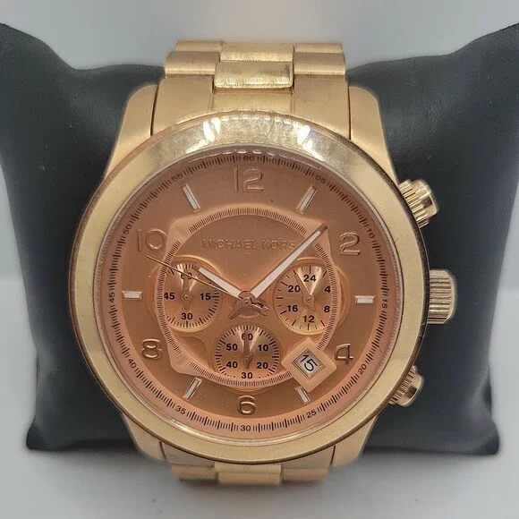 Michael Kors Runway MK8096 Men's Stainless Steel Analog Dial Quartz Watch AM657 - Picture 2 of 11